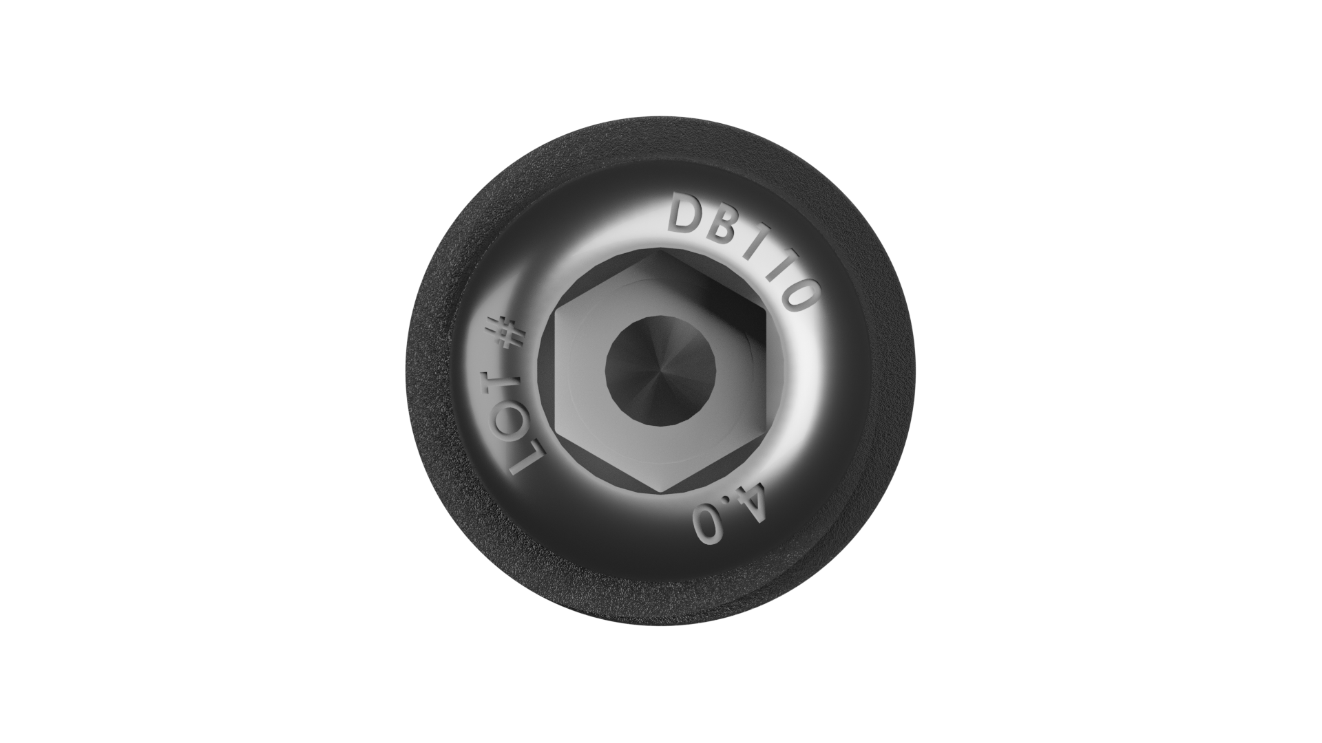 Grit Blasted (Surfaced) Set Cap Silver set cap with roughened surface for ultimate stability